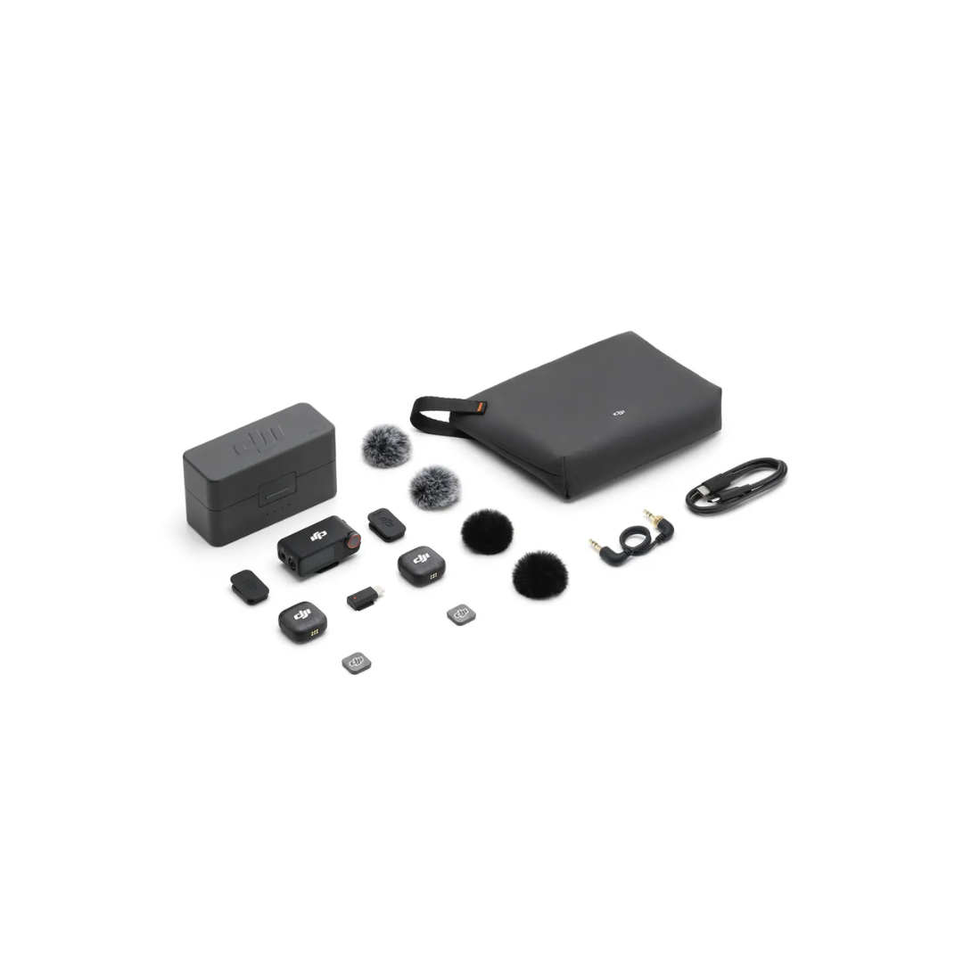 Pack 2 émetteur, 1 récepteur et boitier de rechargement - DJI MIC 3 – Image 3