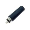 Adaptateur audio pro Jack femelle mono 6.3 / RCA (Cinch) mâle - TESCA ADP.635MF/RCAM