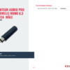 Adaptateur audio pro Jack femelle mono 6.3 / RCA (Cinch) mâle - TESCA ADP.635MF/RCAM – Image 2