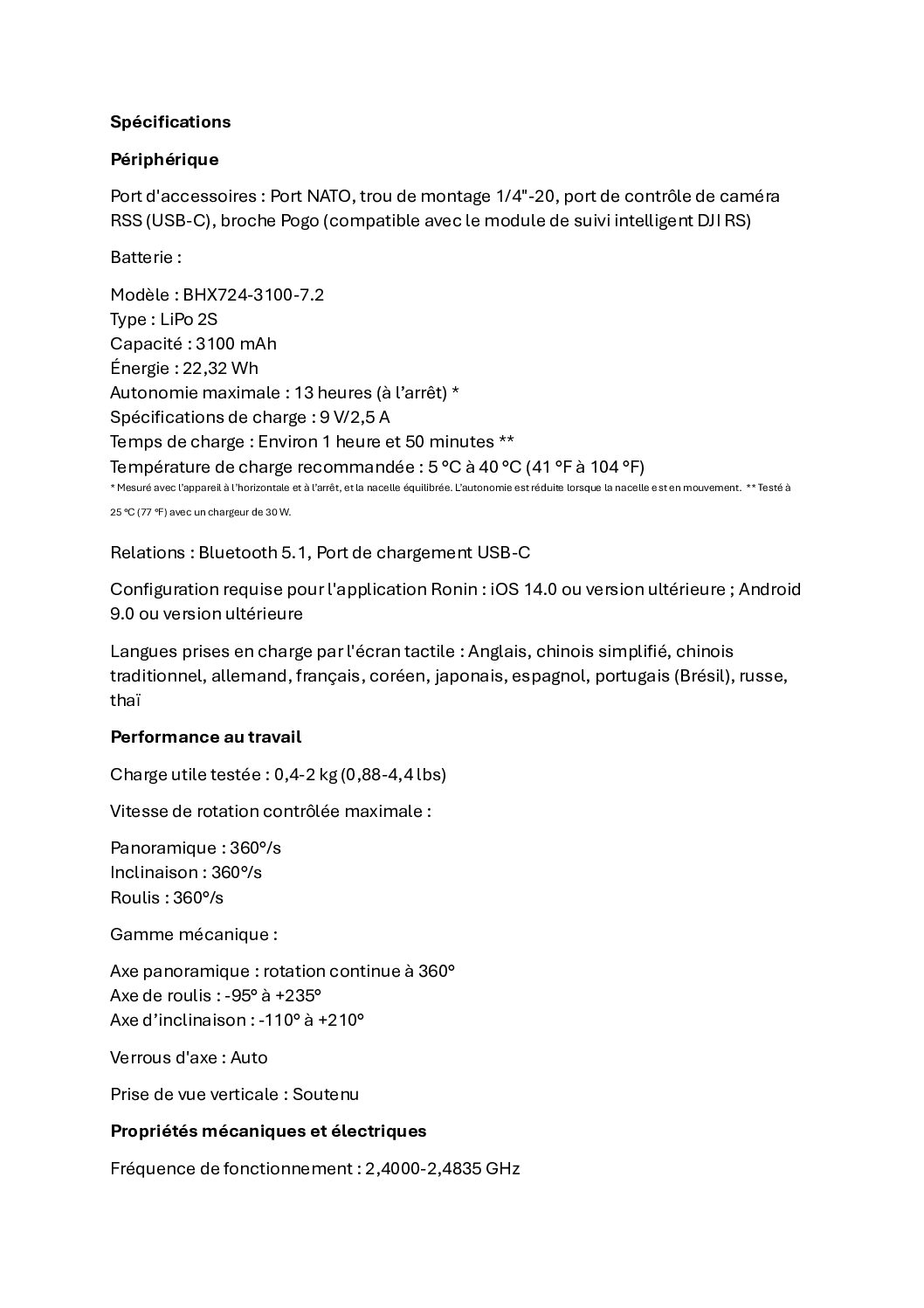 Stabilisateur léger avec écran et nacelle - DJI RS4 MINI – Image 3